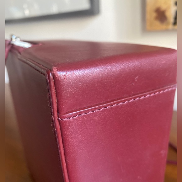 Building Block Box Bag Burgundy excellent condition - Picture 5 of 6